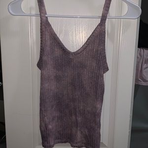 purple tie dye tank top